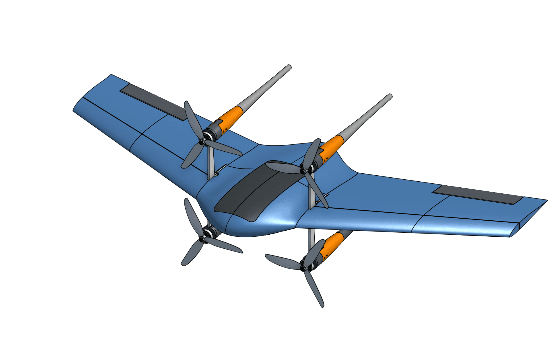 Composite VTOL wing concept render